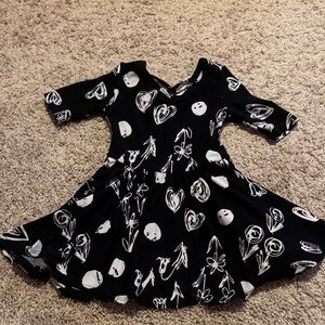 Dot Dot Smile Black and White Kids Dress